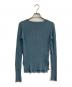 AURALEE（オーラリー）の古着「SUPER FINE WOOL WIDE RIB KNIT　17AW　A7AB01WR」｜ブルー