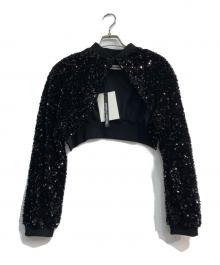 TheOpen Product（ザ オープンプロダクト）の古着「SPANGLE BOLERO JACKET　GTQ223JK009」｜ブラック