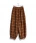 nagonstans（ナゴンスタンス）の古着「チェックバルーンパンツ　470ES631-2020」｜ブラウン