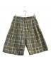 JUN MIKAMI（ジュン ミカミ）の古着「チェックリネンショーツ」｜グレー×イエロー