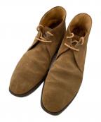 Crockett & Jonesクロケット＆ジョーンズ）の古着「CHERTSEY スウェードシューズ」｜ブラウン