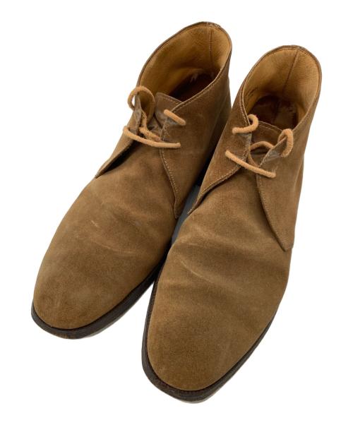 Crockett & Jones（クロケット＆ジョーンズ）Crockett & Jones (クロケット＆ジョーンズ) CHERTSEY スウェードシューズ ブラウン サイズ:7Eの古着・服飾アイテム