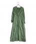 ne quittez pas (ヌキテパ) コットンボイルストライプバックツイストドレス　010432GA2 グリーン サイズ:M：10000円
