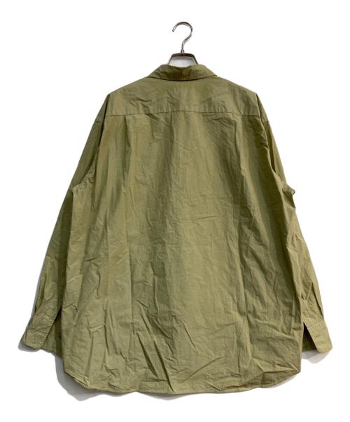 yokosakamoto（ヨウコサカモト）YOKOSAKAMOTO (ヨウコサカモト) REGULAR COLLAR SHIRT　25SS　YS-25SS-63 グリーン サイズ:Mの古着・服飾アイテム