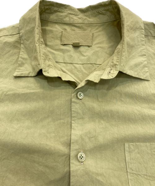 yokosakamoto（ヨウコサカモト）YOKOSAKAMOTO (ヨウコサカモト) REGULAR COLLAR SHIRT　25SS　YS-25SS-63 グリーン サイズ:Mの古着・服飾アイテム
