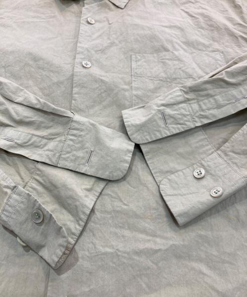 yokosakamoto（ヨウコサカモト）YOKOSAKAMOTO (ヨウコサカモト) REGULAR COLLAR SHIRT　25SS　YS-25SS-63 グリーン サイズ:Mの古着・服飾アイテム