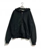 UNIVERSAL PRODUCTS.ユニバーサルプロダクツ）の古着「JUMBERCA ZIP UP HOODIE　243-60103」｜ブラック
