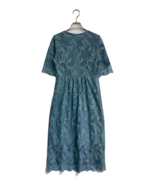BEAUTY&YOUTH（ビューティーアンドユース）BEAUTY&YOUTH (ビューティーアンドユース) フラワーレースロングドレス　1626-162-3456 ブルー サイズ:Sの古着・服飾アイテム
