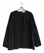 MOGAモガ）の古着「ライトポンチプリーツプルオーバー　B0251BUB590」｜ブラック