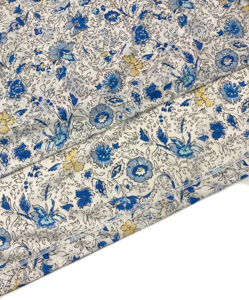 SOULEIADO（ソレイアード）SOULEIADO (ソレイアード) ポリエステルプリントチュニックブラウス　75-01-32-01003 ブルー×ホワイト サイズ:36の古着・服飾アイテム