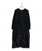 JOURNAL STANDARD relumeジャーナルスタンダード レリューム）の古着「コットンボイルクリンクルシャーリングワンピース　24040462100110」｜ブラック