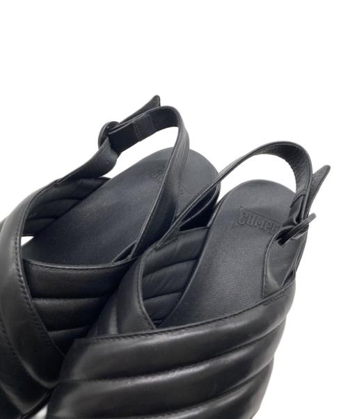 CAMPER（カンペール）CAMPER (カンペール) Misia クロスストラップレザーサンダル ブラック サイズ:36の古着・服飾アイテム