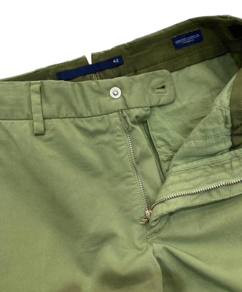 INCOTEX（インコテックス）INCOTEX (インコテックス) LOW RISE CARROT fit グリーン サイズ:42の古着・服飾アイテム