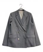 Snidelスナイデル）の古着「Sustainableイレギュラー金ボタンジャケット　25SS　SWFJ251082」｜グレー