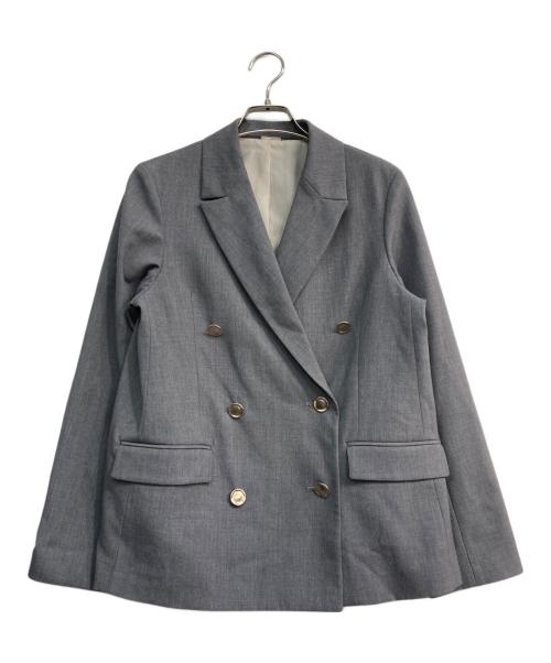 Snidel（スナイデル）Snidel (スナイデル) Sustainableイレギュラー金ボタンジャケット　25SS　SWFJ251082 グレーの古着・服飾アイテム