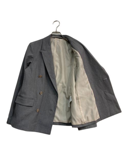 Snidel（スナイデル）Snidel (スナイデル) Sustainableイレギュラー金ボタンジャケット　25SS　SWFJ251082 グレーの古着・服飾アイテム