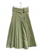 Snidelスナイデル）の古着「トレンチマーメイドライクスカート」｜グリーン