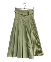 Snidel（スナイデル）の古着「トレンチマーメイドライクスカート」｜グリーン