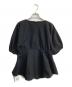 Adam et Rope (アダム エ ロペ) ペプラムタックカットプルオーバー ブラック サイズ:Free 未使用品：5000円