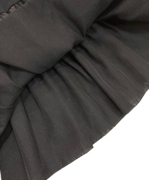 ARPEGE STORY（アルページュストーリー）Arpege story (アルページュストーリー) 異素材ペプラムフリルカットソー ブラック サイズ:2の古着・服飾アイテム