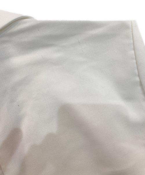 NOLLEY'S（ノーリーズ）NOLLEY'S (ノーリース) ウォッシャブル麻混ダブルジャケット ホワイト サイズ:38の古着・服飾アイテム