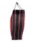 MARNI (マルニ) MARNI MARKET STRIPE BAG ピンク×ブラック：10000円