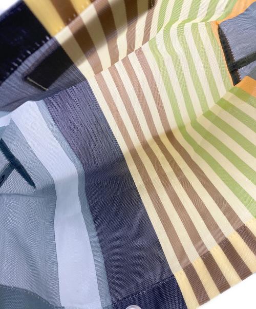 MARNI（マルニ）MARNI (マルニ) MARNI MARKET STRIPE BAG イエロー×グレーの古着・服飾アイテム
