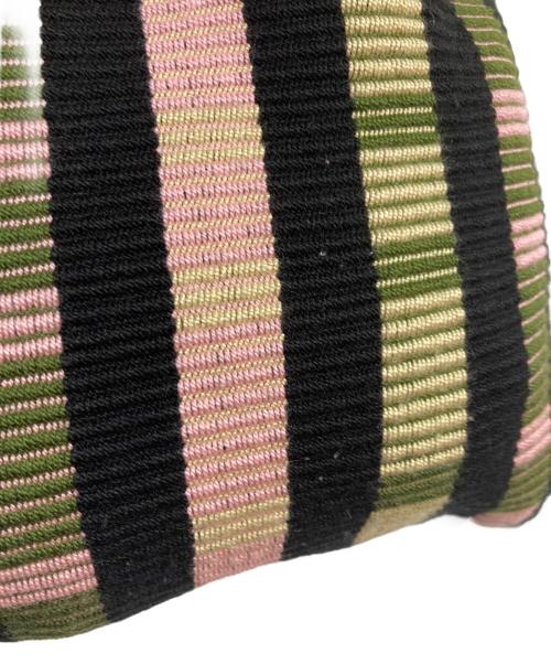 MARNI（マルニ）MARNI (マルニ) MARNI MARKET BOAT BAG ブラック×ピンクの古着・服飾アイテム