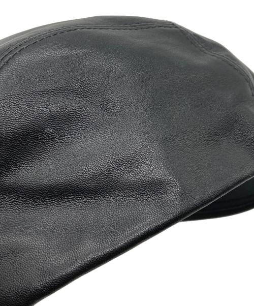 HELEN KAMINSKI（ヘレンカミンスキー）HELEN KAMINSKI (ヘレンカミンスキー) レザーキャップ ブラックの古着・服飾アイテム