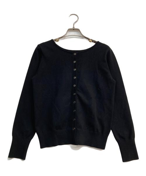 23区（ニジュウサンク）23区 (ニジュウサンク) 薄手カーディガン　KR.WS.NA.0352 ブラック サイズ:32の古着・服飾アイテム