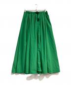 GRAMICCI×BEAMS BOYグラミチ×ビームスボーイ）の古着「ロングスカート　GLSK3-S2082」｜グリーン