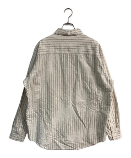 BlackEyePatch（ブラックアイパッチ）BlackEyePatch (ブラックアイパッチ) ストライプシャツ アイボリー サイズ:XLの古着・服飾アイテム