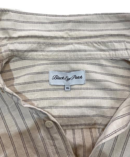 BlackEyePatch（ブラックアイパッチ）BlackEyePatch (ブラックアイパッチ) ストライプシャツ アイボリー サイズ:XLの古着・服飾アイテム