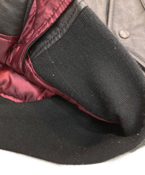 ALPHA（アルファ）ALPHA (アルファ) ラムレザーMA-1ダウンジャケット　TA1424-001 ブラック サイズ:XLの古着・服飾アイテム