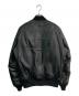 ALPHA (アルファ) ラムレザーMA-1ダウンジャケット　TA1424-001 ブラック サイズ:XL：20000円
