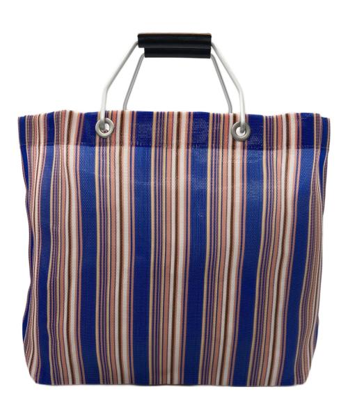 MARNI（マルニ）MARNI (マルニ) MARNI MARKET STRIPE BAG ブルー×ホワイトの古着・服飾アイテム