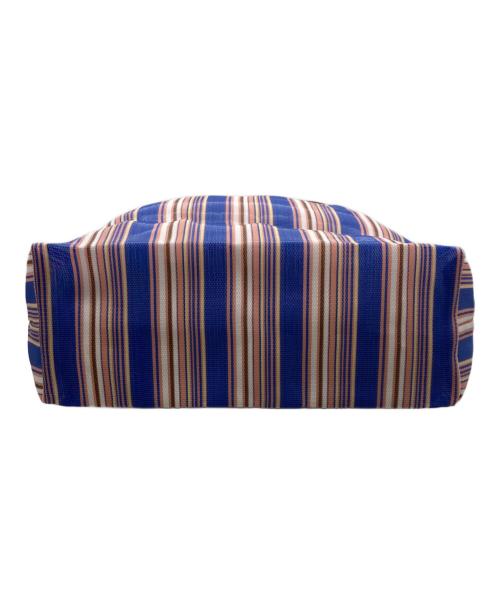 MARNI（マルニ）MARNI (マルニ) MARNI MARKET STRIPE BAG ブルー×ホワイトの古着・服飾アイテム