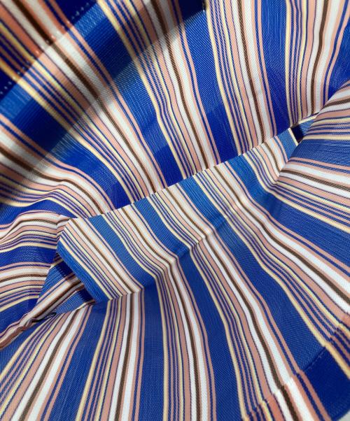 MARNI（マルニ）MARNI (マルニ) MARNI MARKET STRIPE BAG ブルー×ホワイトの古着・服飾アイテム