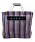 MARNI（マルニ）の古着「MARNI MARKET STRIPE BAG」｜ブルー×ホワイト