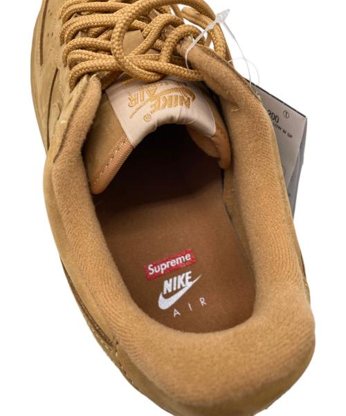 NIKE（ナイキ）NIKE (ナイキ) Supreme (シュプリーム) AIR FORCE 1 LOW FLAX/WHEAT ブラウン サイズ:28cm 未使用品の古着・服飾アイテム