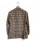 LARDINI (ラルディーニ) ウールリネンチェックテーラードジャケット ブラウン サイズ:44：25000円
