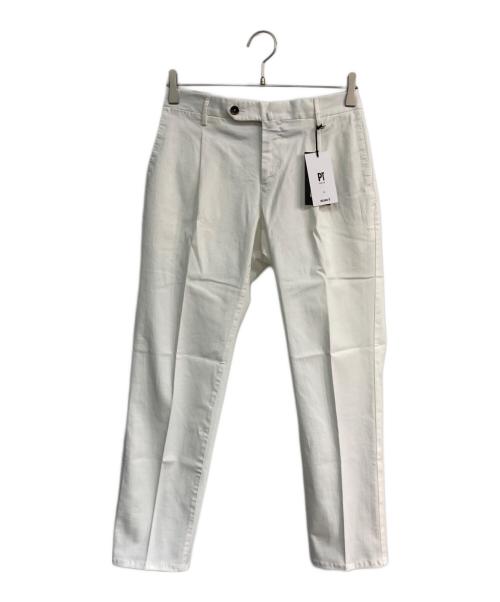 PT TORINO（ピーティートリノ）PT TORINO (ピーティートリノ) BEAMS F (ビームスエフ) EVO FIT スラックス ホワイト サイズ:44の古着・服飾アイテム