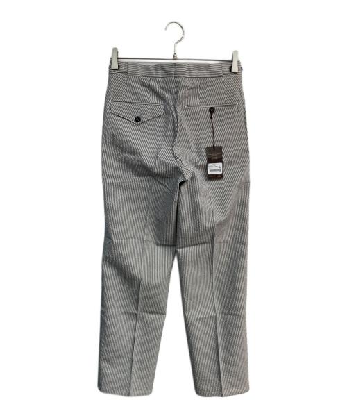 G.T.A（ジーティーアー）G.T.A (ジーティーアー) SERGIO ST シアサッカーパンツ ホワイト×ブラック サイズ:42の古着・服飾アイテム