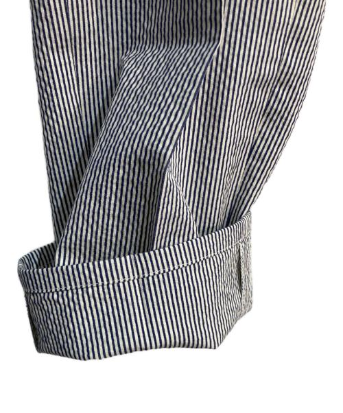 G.T.A（ジーティーアー）G.T.A (ジーティーアー) SERGIO ST シアサッカーパンツ ホワイト×ブラック サイズ:42の古着・服飾アイテム