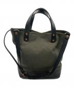 kingsley walters studio×BEAMS Fキングスレーウォルターズスチュディオ×ビームスエフ）の古着「別注2WAYトートバッグ」｜カーキ