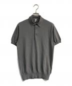 BRIEFINGブリーフィング）の古着「WASHABLE HS KNIT POLO」｜グレー