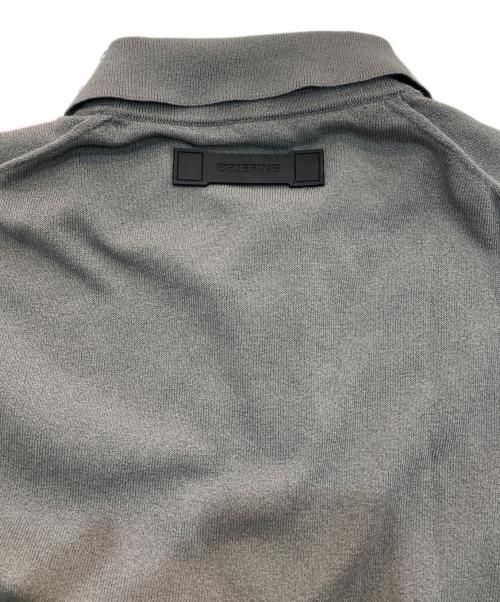 BRIEFING（ブリーフィング）BRIEFING (ブリーフィング) WASHABLE HS KNIT POLO グレー サイズ:Mの古着・服飾アイテム