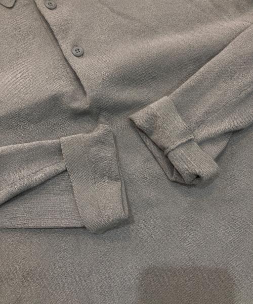 BRIEFING（ブリーフィング）BRIEFING (ブリーフィング) WASHABLE LS KNIT POLO グレー サイズ:Mの古着・服飾アイテム