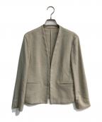 23区ニジュウサンク）の古着「ノーカラージャケット」｜ベージュ