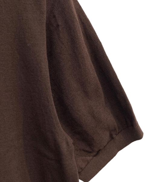 MOONCASTLE（ムーンキャッスル）mooncastle (ムーンキャッスル) Maker's Shirt 鎌倉 (メーカーズシャツカマクラ) リブポロシャツ ブラウン サイズ:Lの古着・服飾アイテム